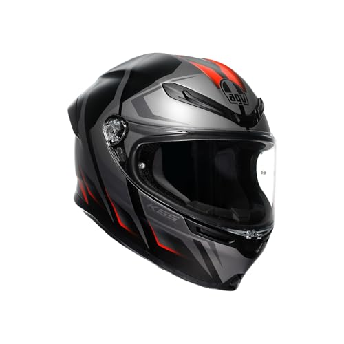 Motorradhelm AGV K6 S Karve matt Black Grey red, S