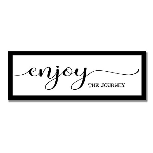 Framed Wood Signs Verse Enjoy The Journey Farmhouse Sign Wood
