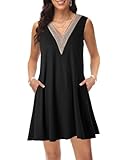 Modisches Statement: Das kurze Freizeitkleid betont Ihre Weiblichkeit auf unaufdringliche Weise und lässt sich mühelos mit einem Gürtel und Schuhe kombinieren, um einen trendigen Look zu kreieren.