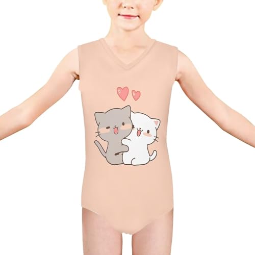 Image of Xhuibop One Piece Swimsuits for Girls Beachwear Bathing Suits 3-14