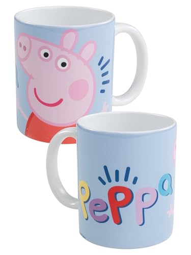 United Labels Peppa Wutz Tasse - Peppa Tasse Tasse en céramique 320 ml Bleu