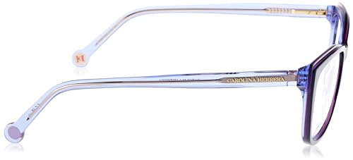 Carolina Herrera HER-0208 WOI Eyeglasses Women's Blue/Violet Full Rim 55mm3
