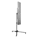 Red Light Therapy Stand, Universal Stand for Red Light Therapy Panel Stand Near Infrared Light Stand LED Therapy Devices Mobile Hanging Bracket Lamp Holder, Adjustable Height & Any Angle, Wheel Locks