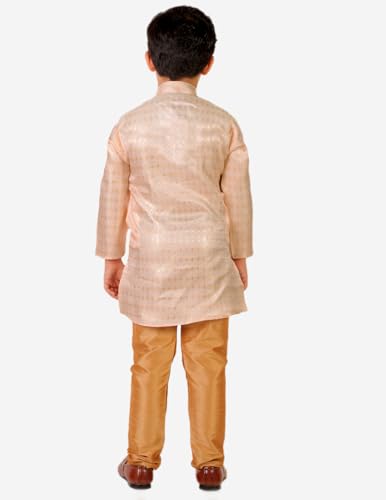 Image of Boy's Kurta Pajama Set (Silk) Traditional Dress Ethnic Wear (P-170)