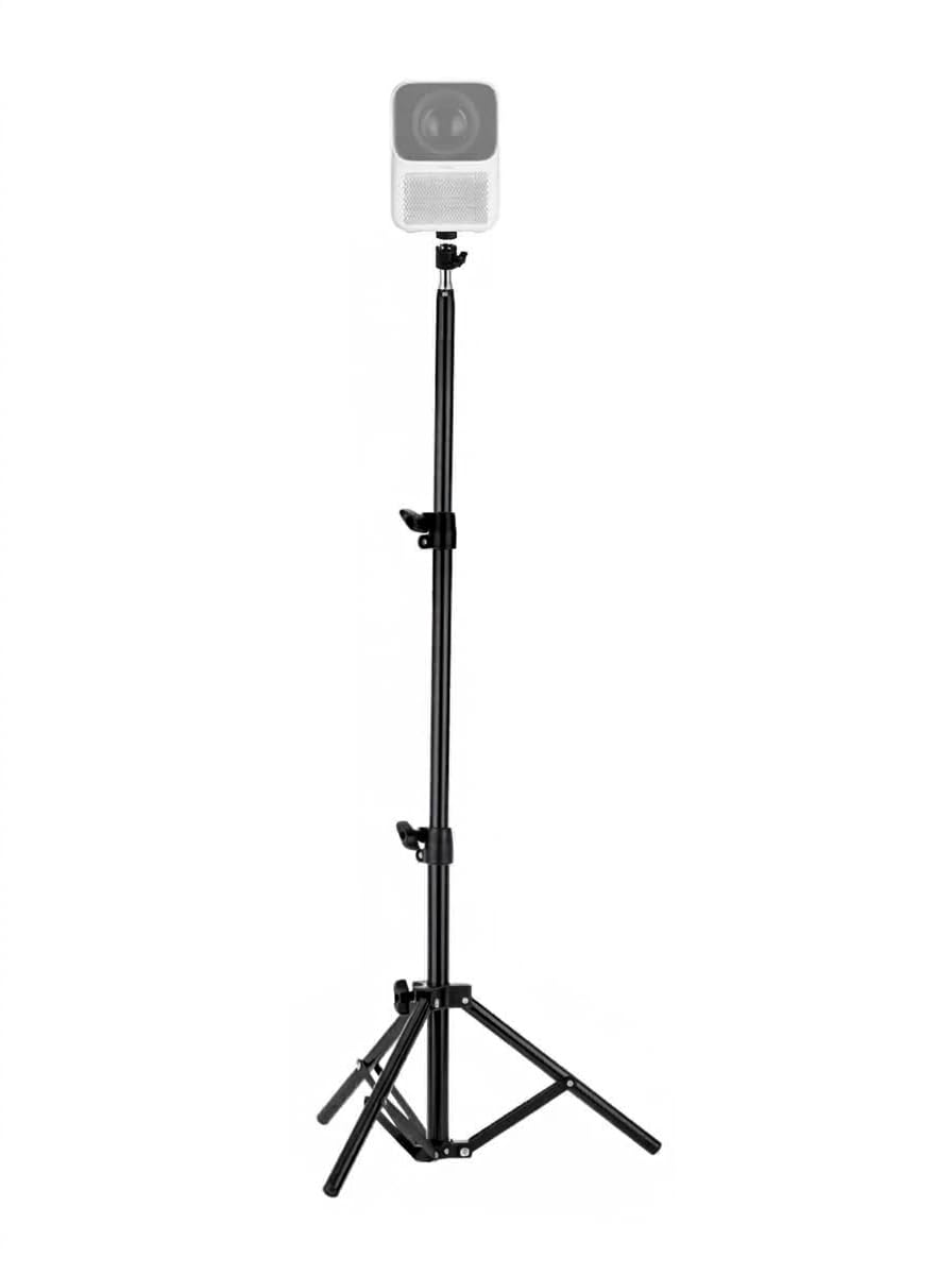 JBH-Pr900 Trípode Universal para Proyector, Altura Regulable hasta 1.9m, Carga Máxima 900g, Soporte Portátil para Mini Proyector y Cámaras con Rosca 1/4"