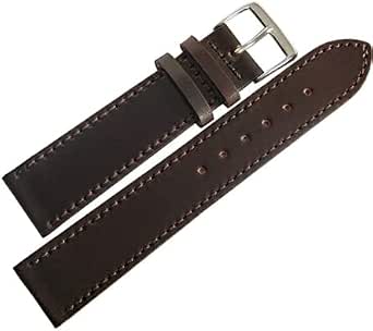 Bracelet Cuir Horween Cordovan Shell - Largeur 18mm - Pour NOMOS, Omega, Longines - Taille 17-19 - Neuf Avec Défauts