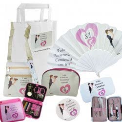 Ensemble de manucure et sac miroir de poche contre les imprévus de mariage