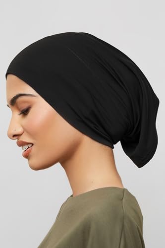 Light Soft Under Scarf Hijab Cap Undercap Headwrap Scarf Stretch Tube Neck Cover2