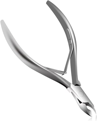 Cuticle Trimmer Professional Surgical Grade Super Sharp Blade Cuticle Nippers Stainless Steel Nail Clippers Pedicure Manicure Tool - Double Spring
