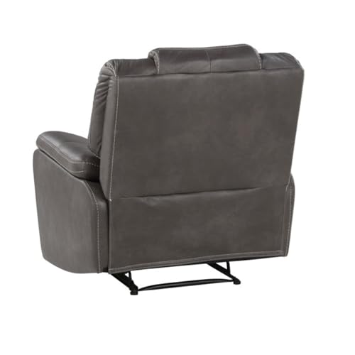 Image of Torque - Alfex 1 Seater Leatherette Manual Recliner | Recliner Sofa /Chair for Living Room, Bedroom, Office | 1 Year Warranty - Grey