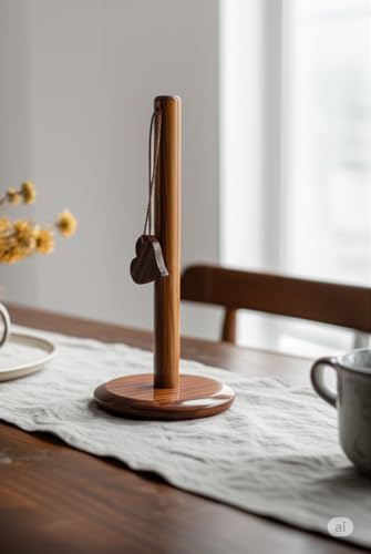Image of Tissue Roll Holder for Kitchen | Tissue Paper Holder | Kitchen Organizer | Paper Towel Stand | Tissue Holder | Handmade, Sturdy Long-Lasting | Perfect for Kitchen, Dining & Living Room