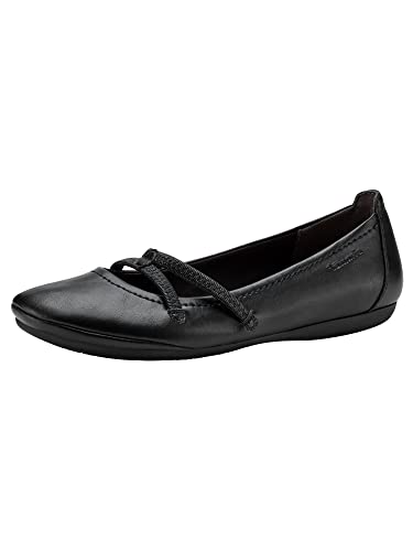 Tamaris Femme Ballerines, Dame Ballerines Classiques,Ballerines,Chaussures d'été,Classique,élégant,Black,38 EU