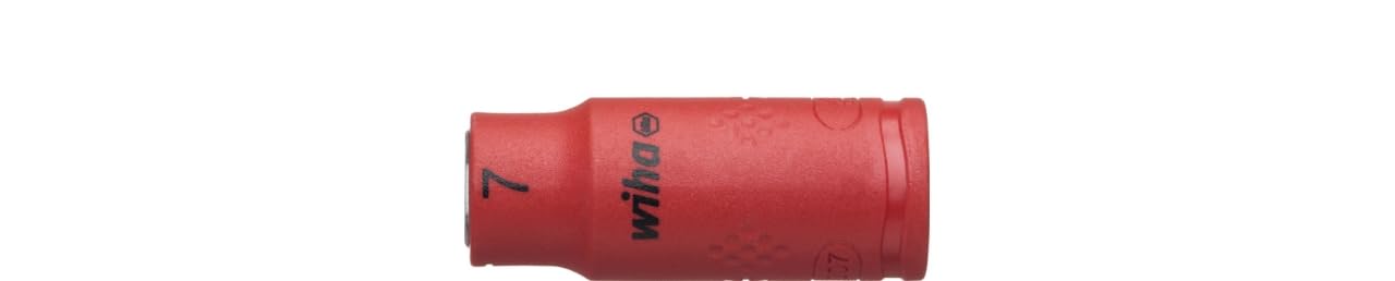 Wiha Inserto de llave de vaso aislado de hexágono exterior de 1/4" 7.0 mm (43092)