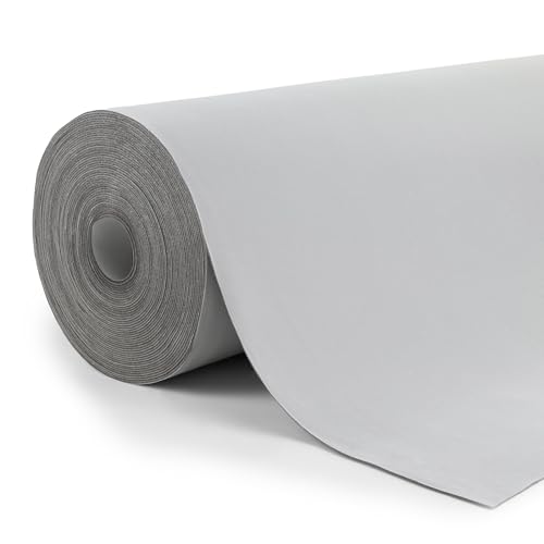 PINaPIN Auto Dachhimmel Stoff - Dachhimmel Reparatur & Innenverkleidung Auto - Autohimmelstoff Meterware - Flexibler 2-Schicht Gewebe für PKW Wohnmobil 240g/m (Hellgrau 100 cm x 180 cm)