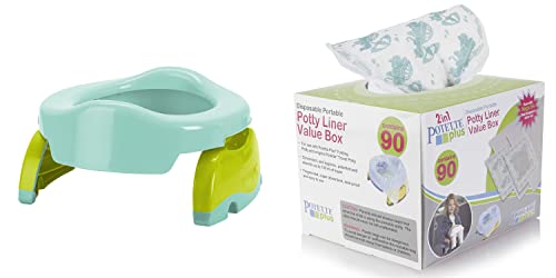 Kalencom Potette Plus 2-In-1 Travel Potty Trainer Seat Plus 90 Pack Of Liners #TOP9