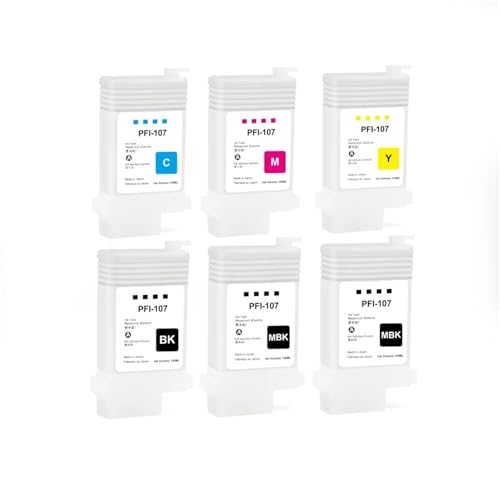 Cartouche d'encre rechargeable Canon iPF PFI-107 sans puce pour traceur iPF670 iPF770 iPF780