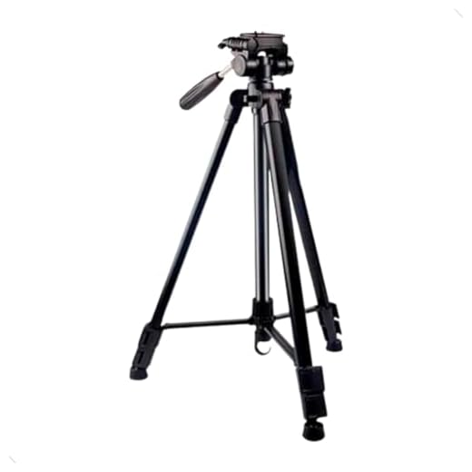 Tripé Profissional Universal Para Câmeras 1,8m Preto 360º Com Suporte Celular Mundo Compras