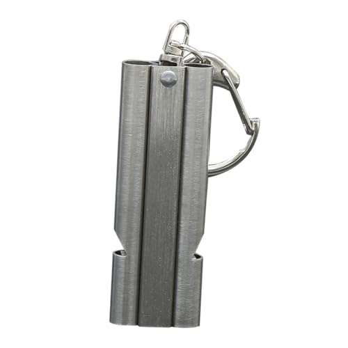 Silbato portátil de acero inoxidable para emergencias Abaodam miniatura 7