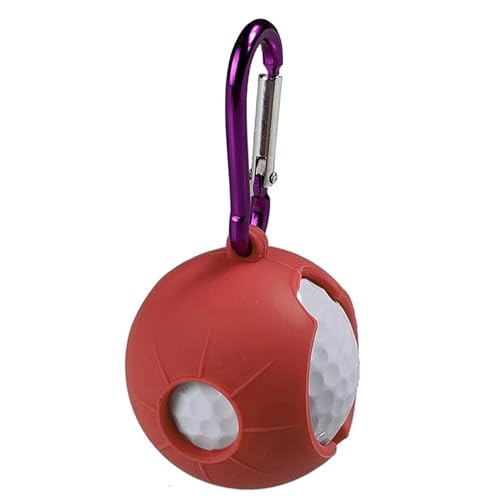 CHIZISX Soporte de silicona para pelotas de golf, funda protectora con hebilla para bolsa de golf, cinturón deportivo