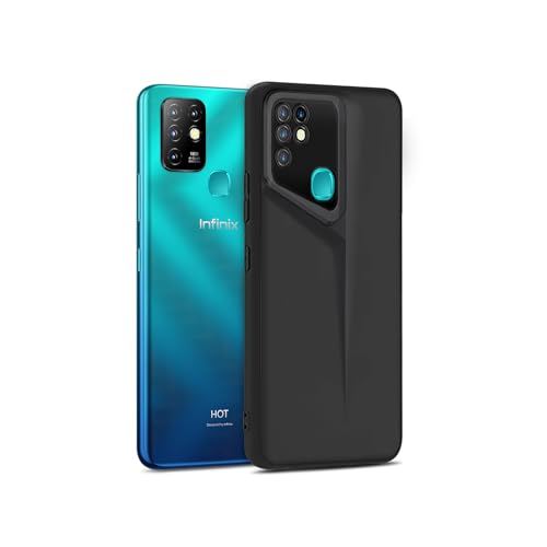 Image of Amazon Brand - Solimo Ultra-Thin Blade Runner Series Matte Finished Camera Protection Soft Back Cover for Infinix Hot 10 - Black