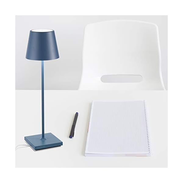 Ai Lati Poldina Avio-Blau LED-Tischlampe 2W 3000K wiederaufladbar IP54 – Bild 5