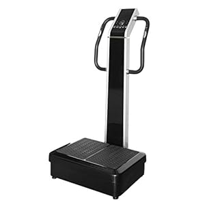 Professional Dual Motor 1500W Full Body Vibration Platform Plate Exercise Fitness Machine, with Heart Rate Monitor