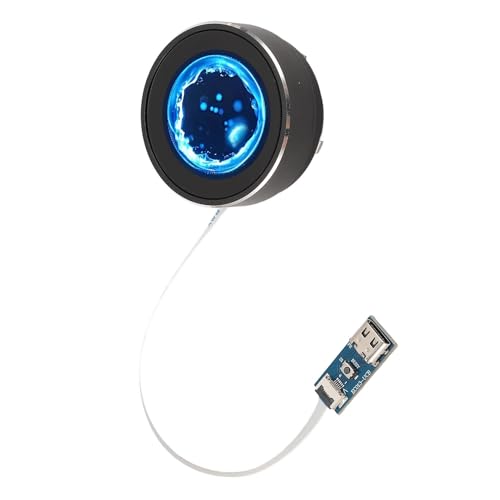 Yoidesu 1.3 Inch Round Circular Rotary Knob, 320x240 Round Capacitive Touch Display IPS Serial LCD Module Panel Display Screen Switch Key for Smart Home Control, 6H Hardness Panel