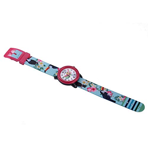 Toddler Girls Kids Children Watch,3D Cute Cartoon Breathable Fabric Band Japanese-Quartz Wristwatches Time Teacher Gifts Watches for Kids Girls Toddlers (Toucan)3
