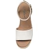 صندل منصة Athlefit للسيدات حزام الكاحل مفتوح Toe Espadrille Wedge Sandals