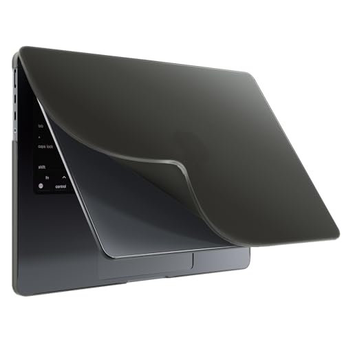 BlueSwan Case compatible with Macbook Pro 14 inch M5 M4 M3 M2 M1 A3434 A3112 A3185 A3401 A2918 A2992 A2779 A2442, Released in 2025-2021, Matte Anti-fingerprint PP Protective Cover Shell, Frosted Black