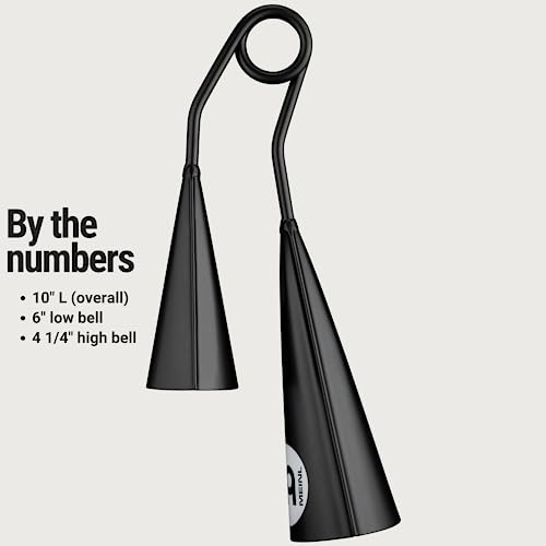 Meinl Percussion Modern Style Go Bell, Black Powder Coated Steel-Not Made In China-Tonally Matched With Spring Handle, 2-Year Warranty (Stbag5) #TOP4