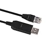 USB to RJ45 Serial Console Cable, RS232 Debug Communication Cable for BMS, Compatible with Pylontech US2000C/US3000C/US5000 Lithium Battery (10ft)