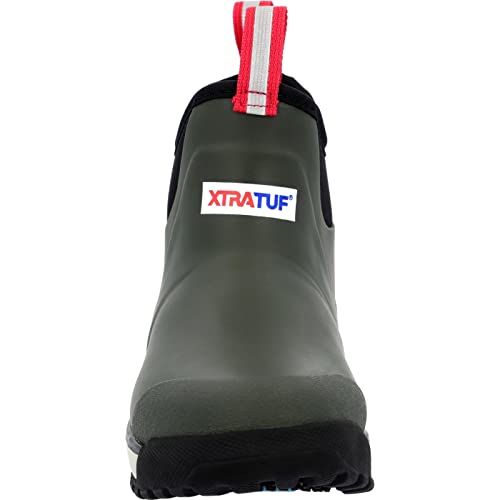 Image of XTRATUF 6 inch Women's Ice Fleece Lined Ankle Deck Boot - 100% Waterproof Rubber Footwear for Snow & Rain - Faux Shearling Lining - Slip-Resistant Outsole
