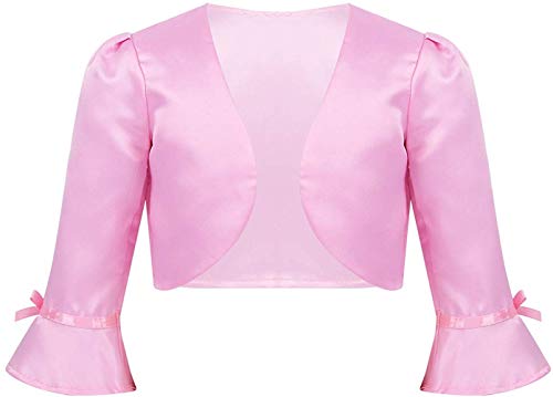 Image of PINK WINGS Girls Satin Shrug
