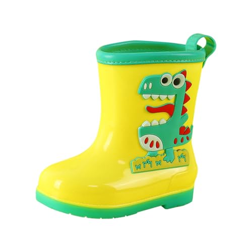 Rain Boot Toddler Boys Rain Boots Girls Rainboots Toddler Rain Boots Kids Rain Boots with Easy-on Handles for Boys