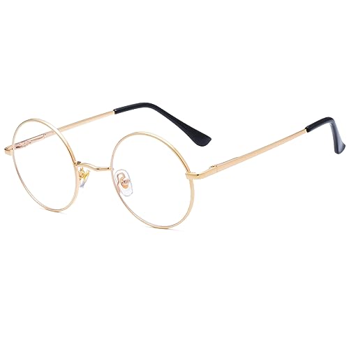 Ggpyyon Round Blue Light Blocking Glasses for Women Men Circ