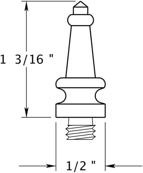 Deltana DSST3 Solid Brass Steeple Tip image 3
