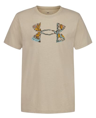 Image of Under Armour Boys' Short Sleeve Graphic T-Shirt, Soft & Comfortable, Outdoor Collection