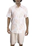 Photo Gallery vahruta abbigliamento da spiaggia da uomo per le vacanze estive 2025 set di camicia e pantaloncini hawaiani floreali con bottoni, cachi palma, large Photo Gallery vahruta abbigliamento da spiaggia da uomo per le vacanze estive 2025 set di camicia e pantaloncini hawaiani floreali con bottoni, cachi palma, large
