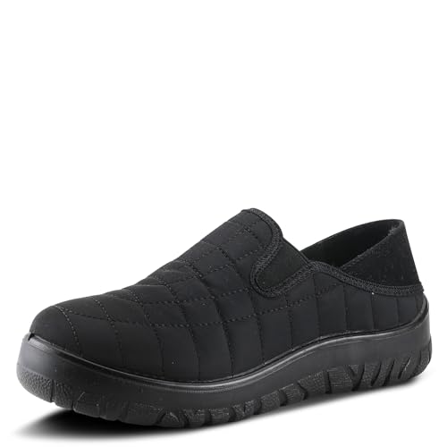 Image of Flexus Spring Step Mella Slip on Shoes for Women - Waterproof Nylon Loafer with Snow Grip Clip - Comfortable Ladies Shoes for Outdoor