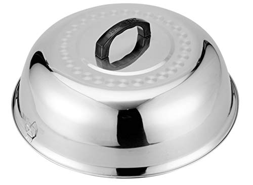ZHOUWHJJ Juego de 2 cubiertas redondas de acero inoxidable de 31 cm, para cocinar al vapor, ideal para parrillas y otras parrillas, ahumadores Cover