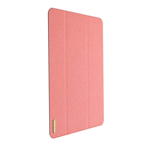 Mobestech Tablet Protective Case Slim Fit Smart Case Trifold Stand Ultra-thin Auto Wake Sleep Function Wrap Fold Leather Shockproof Tablet Cover 12.9 inch (Pink)