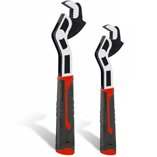 Llave ajustable, llave flexible autoajustable, acero al cromo vanadio duradero para mantenimiento mecánico y reparación de automóviles, 12 pulgadas de longitud