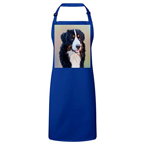 Tablier cuisine bleu Saint-Bernard idéal pour préparer vos recettes