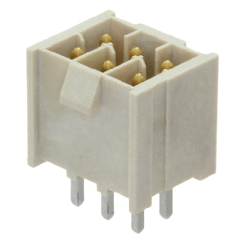 AVLIS-CO Pack of 4 IPL1-103-01-L-D-K Conn Wire to Board HDR 6 POS 2.54mm Solder ST Top Entry Thru-Hole Mini Mate® Tube, RoHS