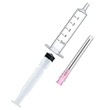 Wikult 6PCS 5ML/CC Ink Filling Plastic Syringe Set with Blunt Stainless Needle Tip for Fountain Pen, Printer - Image 2