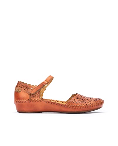 Image of PIKOLINOS P. Vallarta Women's Semi-Open Shoes | Leather | Hook-and-Loop Closure | Mid Heel | Size UK 2-8