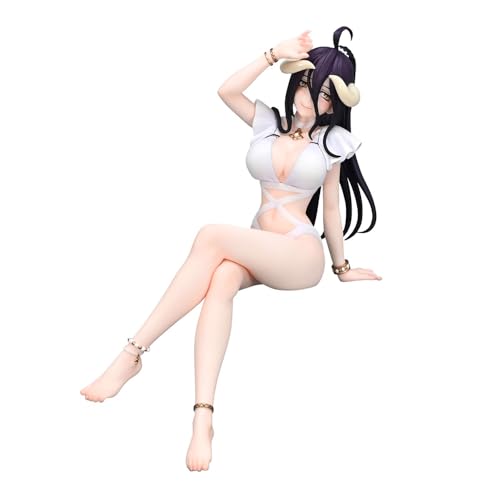 QAHEART Albedo Figure, Anime Albedo Sitting, Albedo Scale Figure, Sitting Pose Action Figure Albedo...