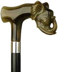 Harvy Cabeza de elefante Derby Bastón de arce negro - Regalo asequible! Artículo #HAR-9140331