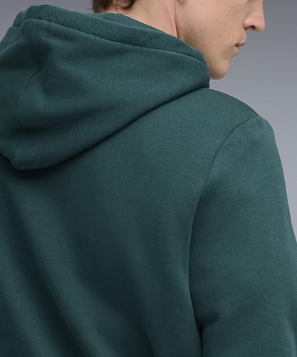 Image of Puma Cotton Men Ess Big Logo Hooded Neck Hoodie Fl (S) Mineral